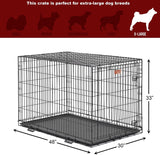 Brand new iCrate 1548 Single Door Folding Dog Crate-XL-48x30x33! Ideal For Dogs 91 - 110lbs! Folding, which means you can assemble and disassemble it without tools and without taking the crate apart.