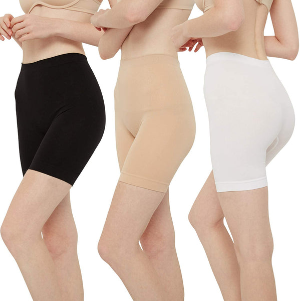 New INNERSY Womens Ultra Soft Seamless Slip Shorts High Waisted 3
