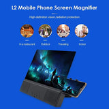 New JJYPY 12 Inch L2 Mobile Phone Screen 3D Video Magnifier Amplifier Stand Bracket