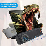 New JJYPY 12 Inch L2 Mobile Phone Screen 3D Video Magnifier Amplifier Stand Bracket