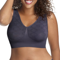 Women's Plus Size Pure Comfort Seamless Wirefree Bra, Black, sz 3X!