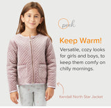 New Nordstrom Kids Girls PEEK KENDALL NORTH STAR JACKET in Blush, Sz XL (12) Retails $100+