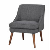 Wayfair Item! Kora 24.8'' Wide Linen Armless Sleek Side Chair, Dark Grey, Retail w/tax $340