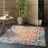 Amazing Nourison Aloha ALH21 Multicolour Easy-Care Indoor-Outdoor Rug, 5Ft 3 Inch X 7 Ft 5 Inch! Retails $175+