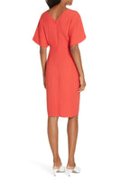Women's Lewit V-Neck Crepe Dress, Red, Sz 18! Retails $299 US+