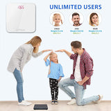 New in box! Loftilla Bathroom Smart Scale for Body Weight BMI Scale in White! 400 Lb Weight Capacity!