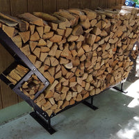 Large Premium Log Rack w/cover by King Canopy! 8 Feet Long! Great functional way to store and protect chopped firewood, all while adding to your outdoor home appeal. Retails $233 W/Tax!