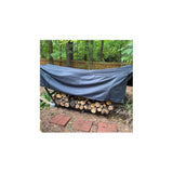 Large Premium Log Rack w/cover by King Canopy! 8 Feet Long! Great functional way to store and protect chopped firewood, all while adding to your outdoor home appeal. Retails $233 W/Tax!