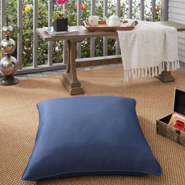 New Wayfair Large 26"X26" Middlewich Indoor/Outdoor Euro Pillow in Blue! Retails $109+