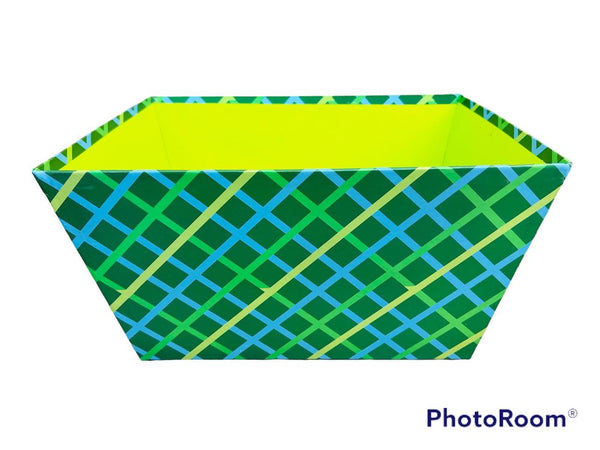 Rectangular Tray Paperboard Spring Pattern N5897 Great for Treat & Basket Making Wholesale Pricing