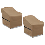 NEW NASUM Patio Chair Covers, 2 Pack Outdoor Seat, Waterproof and Heavy, Beige