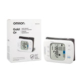 New in box! Has small crack in screen, does not affect its use! Omron Gold Or Wrist Blood Pressure Monitor - BP4350! Retails $160+