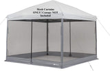 New Ozark Trail 10'x10' Mesh Curtain, attaches to your existing canopy! MESH CURTAIN ONLY!