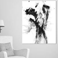 Black Paint Stain - Wrapped Canvas Graphic Art Print 20x40 by East Urban Home! Retails $113 W/Tax!