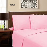 Brand new in package! Bamboo Essence 2000 wrinkle free deep pocket sheet set! Full/Double! Pink!