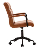 New fully assembled Peugeot Task Chair by Latitude Run in Brown luxurious PU leather upholstery! Retails $330 w/tax!