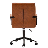 New fully assembled Peugeot Task Chair by Latitude Run in Brown luxurious PU leather upholstery! Retails $330 w/tax!