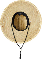 Brand new with tags! Quiksilver Men's Pierside Straw Hat, Natural with Red Logo! L/XL!