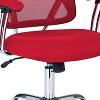 Brand new in box! Ave Six Juliana Task Chair with Red Mesh Fabric Seat! Retails $358 W/Tax!