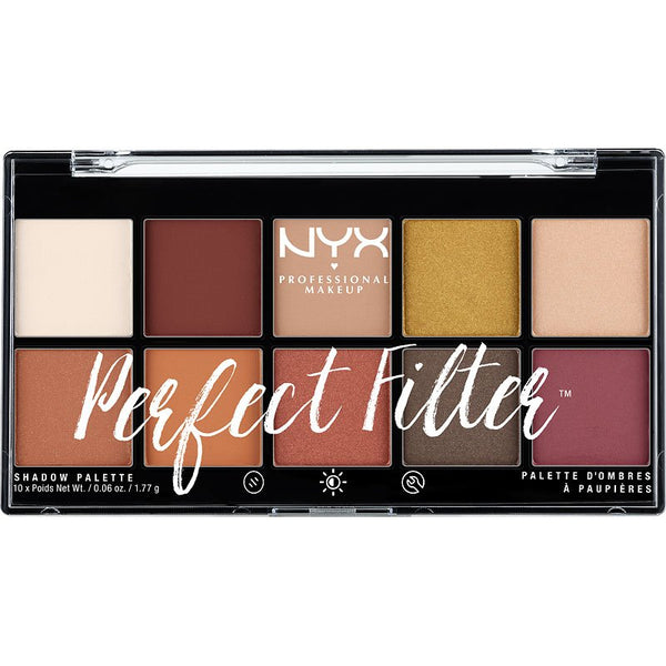 NYX PERFECT FIILTER SHADOW PALETTE IN RUSTIC ANTIQUE-RUST & ORANGE!