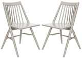 Brand new set of 2 Sleek Grey Dining Chairs! Grey Cody Solid Wood Side Chair (Set of 2)! Retails $470+
