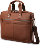 New Samsonite Classic Leather Slim Brief, Cognac (Model: 126038-1221) Retails $150+