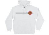 New SANTA CRUZ CLASSIC DOT PULLOVER HOODIE, WHITE, SZ S! RETAILS $99.99+