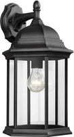 Sea Gull Lighting 8438701-12 Large 18.75 inch durable cast aluminum Wall Lantern, Black! Retails $190+