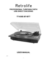 New in box! Seeying Vinyl Record Player Turntable with Bluetooth Input Output,LP Player with Speakers USB Vinyl to MP3 Encoding, Black, Retails $315+
