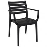 Brand new Great Quality Artemis Arm Chair, Black! Very strong indoor/outdoor arm chair, suitable for all weather conditions. Retails $115 W/tax! Winner can purchase 2nd one at winning bid!