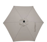 New in box! Wayfair Sunnydaze Decor 7.5 ft. Aluminum Market Tilt Patio Umbrella in Beige!