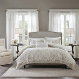 Brand new in package! Great Quality Wayfair Harbor House Suzanna Cotton & Chenille Duvet Cover Full/Queen Size - Taupe , Medallion Duvet Cover Set – 3 Piece – Cotton! Retails $270+