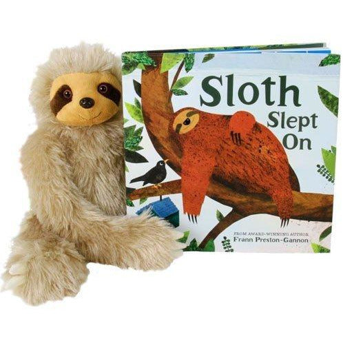 Sloth Slept On - 2 pc set includes Hardcover book and plush sloth