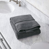 New Crate & Barrel Organic 800-Gram Slate Grey Turkish Bath Towel, Winner can buy 1 more @ winning bid! Retail $49.95+
