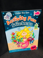 Brand new Under The Sea Activity Fun Stickers Paperback! 48 Pages! Filled with colouring, dot to dot and drawing pages, plus matching, sorting & counting puzzles.