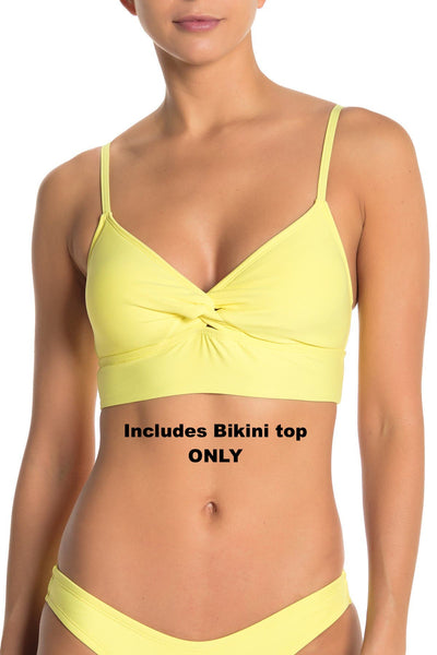 New VYB Twist Knot Bikini Top, Yellow, Sz XL! Includes Top ONLY!