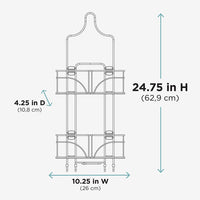 Zenith Products 7446ss Expandable Shower Caddy for Hand Held Shower or Tall  Bottles, Chrome $25.99 #tops…