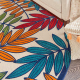 New Very large Nourison Aloha Multicolour 7'10" X ROUND Indoor/Outdoor Rug! Retails $467+