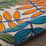 New Very large Nourison Aloha Multicolour 7'10" X ROUND Indoor/Outdoor Rug! Retails $467+