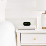New in box! AmazonBasics Small Digital Alarm Clock with Nightlight and Battery Backup, LED Display