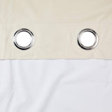 New Amazon Basics Room Darkening Blackout Window Curtains with Grommets - 54 x 84-Inch, Beige, 2 Panels with tie backs