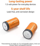 New in box! 24 Pack!! AmazonBasics C Cell Everyday 1.5 Volt Alkaline Batteries - Pack of 24
