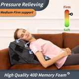 New TerriTrophy 4 Pc Bed Wedge Pillows Set - Orthopedic Wedge Pillow for Sleeping - Multi Angle Relief System for Back, Neck. Shoulder, and Leg Elevation Pillows | Acid Reflux, Anti Snoring - Machine Washable Cover, Grey!