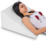 New Abco Tech Bed Wedge Pillow with Memory Foam Top – Reduce Back Pain, Snoring, Acid Reflux & Respiratory Problems, 25" X 24" X 12"