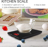 New no box no manual! AccuWeight 201B Digital Kitchen Scale Multifunction Meat Food Scale Tempered Glass Surface with LCD Display for Baking Kitchen Cooking Max Weight 5000g