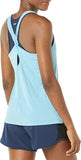 New with tags! Amazon Essentials Women's Studio Lightweight Keyhole Tank in Blue Heath, Sz S!