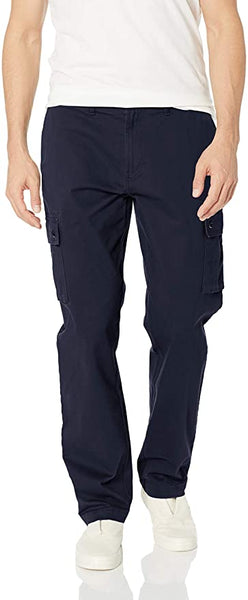 New with tags! Amazon Essentials Men's Straight-fit Stretch Cargo Pant, Navy! Sz 28WX32L