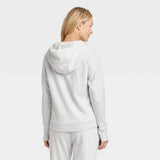 New Women's Fleece Full Zip Hooded Sweatshirt - All in Motion™ XS NWT Heather grey Sz XS