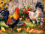 New AIRDEA DIY 5D Rooster Diamond Painting Kit for Adults Beginners DIY, 13.8x17.7 inch