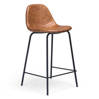 New in box! Wayfair Aisha Counter Stools (Set of 2) by AllModern in Honey, 23.5" Seat Height! Retails $379+